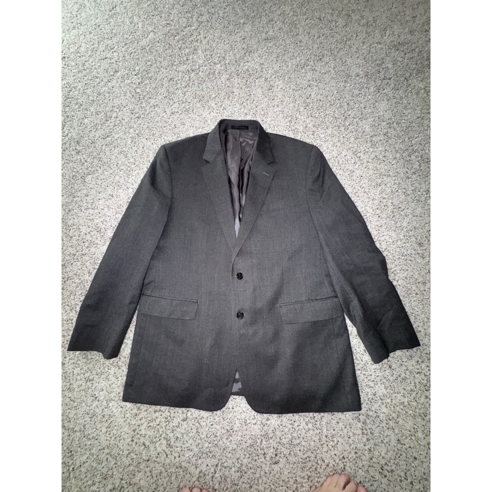 Chaps Men's Dark Gray Suit Jacket Blazer 100% Wool – Size 44R